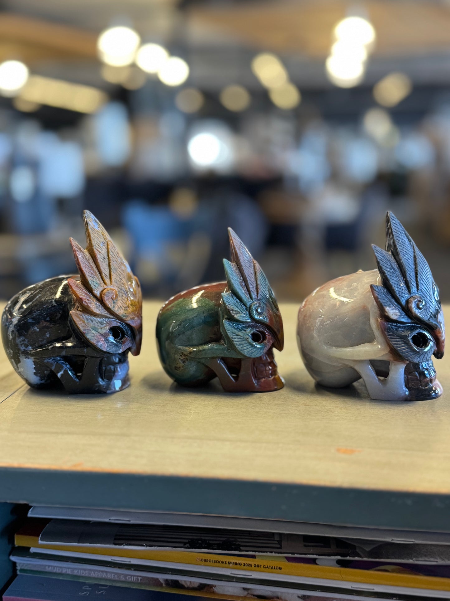 Jasper Masked Skulls